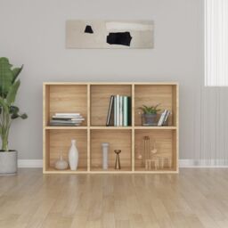 Berkfield Home Book Cabinet/Sideboard Sonoma Oak 66x30x97.8 cm Engineered Wood in Brown - thumbnail 4