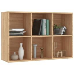 Berkfield Home Book Cabinet/Sideboard Sonoma Oak 66x30x97.8 cm Engineered Wood in Brown - thumbnail 5