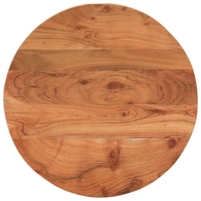 Berkfield Home Table Top √ò60x3.8 cm Round Solid Wood Acacia in Brown - Size: 60x3.8 cm - image 1