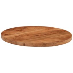 Berkfield Home Table Top √ò60x3.8 cm Round Solid Wood Acacia in Brown - Size: 60x3.8 cm - thumbnail 3