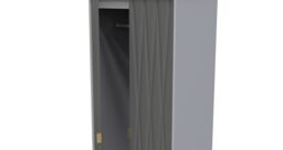 Ready Assembled 2 U Dallas 2 Door 2 Drawer Wardrobe (Ready Assembled) in Mid Grey - thumbnail 5