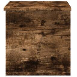 Berkfield Home Storage Box Smoked Oak 60x35x35 cm Engineered Wood in Brown - Size: 60 x 35 x 35 cm - thumbnail 5