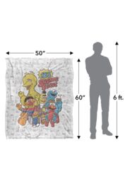 Sesame Street 123 Silky Touch Super Soft Throw Blanket 152 X 127 cm in White - thumbnail 5