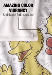 Sesame Street 123 Silky Touch Super Soft Throw Blanket 152 X 127 cm in White - thumbnail 4