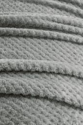 OHS Luxury Large Waffle Honeycomb Mink Warm Throw in Charcoal - Size: 200 cm x 240 cm - thumbnail 3
