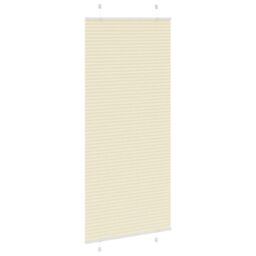 Berkfield Home Pleated Blind Cream 100x200 cm Fabric Width 99.4 cm Polyester - thumbnail 4