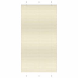 Berkfield Home Pleated Blind Cream 100x200 cm Fabric Width 99.4 cm Polyester
