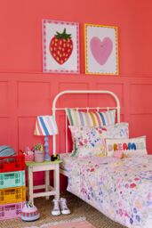 Wee Blue Bell Women's 'Secret Garden' Fitted Sheet in Pink - Size: Single - thumbnail 5