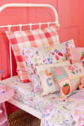 Wee Blue Bell Women's 'Secret Garden' Fitted Sheet in Pink - Size: Single - thumbnail 3