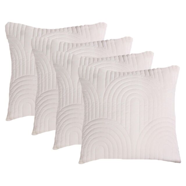 OHS 4 Pack Arches Pinsonic Cushion Covers in Cream - Size: 45 cm x 45 cm - image 1