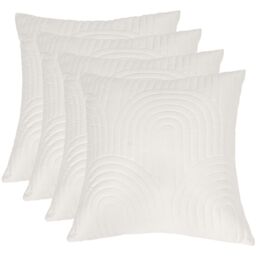 OHS 4 Pack Arches Pinsonic Cushion Covers in Cream - Size: 45 cm x 45 cm - thumbnail 2