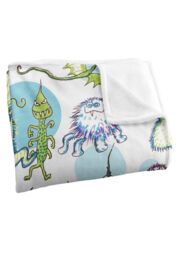 Jim Henson Signature Collection Monster Doodles Silky Touch Super Soft Throw Blanket 152 X 127 cm in White - thumbnail 3