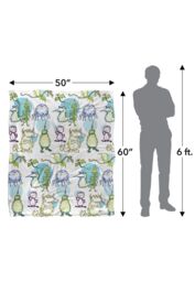 Jim Henson Signature Collection Monster Doodles Silky Touch Super Soft Throw Blanket 152 X 127 cm in White - thumbnail 5