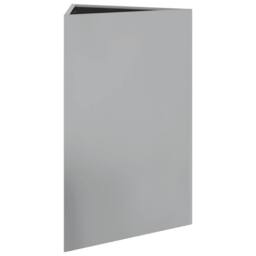 Berkfield Home Durable Garden Planter Triangular 50x43x75 cm Galvanized Steel in Silver - Size: 50 x 43 x 75 cm - thumbnail 4