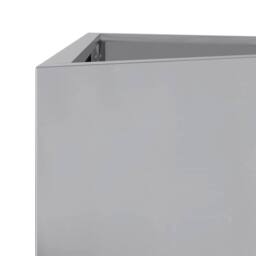 Berkfield Home Durable Garden Planter Triangular 50x43x75 cm Galvanized Steel in Silver - Size: 50 x 43 x 75 cm - thumbnail 7