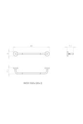 Cosmic Towel Rail, 40cm, Green, Award-Winning Design, Geyser Collection in Olive - thumbnail 6