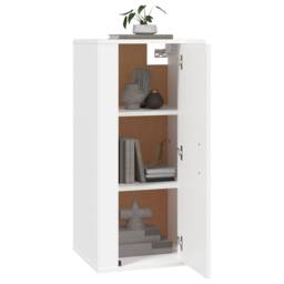 Berkfield Home Wall Mounted TV Cabinet White 40x34, 5x80 cm - thumbnail 3