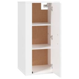 Berkfield Home Wall Mounted TV Cabinet White 40x34, 5x80 cm - thumbnail 7