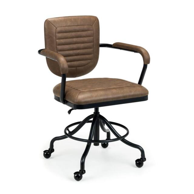 Cheshire Executive Dunross Upholstered Office Chair in Brown & Black - image 1