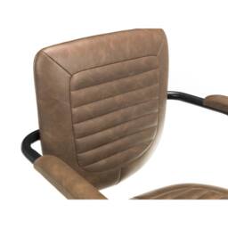 Cheshire Executive Dunross Upholstered Office Chair in Brown & Black - thumbnail 7