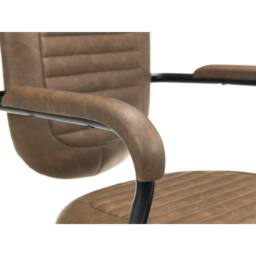 Cheshire Executive Dunross Upholstered Office Chair in Brown & Black - thumbnail 6