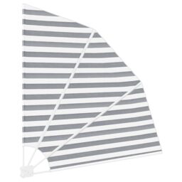 Berkfield Home Balcony Privacy Screen Anthracite & white 160 x 160 cm Fabric in Grey - thumbnail 5