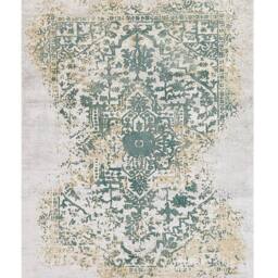 Wyld and Coco Viscose Oriental Distressed Rug Beige Green 160 x 230 cm - Size: 160 cm x 230 cm - thumbnail 2