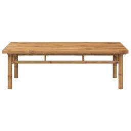 Berkfield Home Beautiful Coffee Table 110x55x35 cm Bamboo in Brown - Size: 110 x 55 x 35 cm