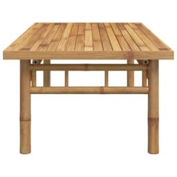 Berkfield Home Beautiful Coffee Table 110x55x35 cm Bamboo in Brown - Size: 110 x 55 x 35 cm - thumbnail 4