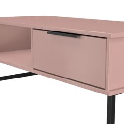 Ready Assembled 2 U Fuji 1 Drawer Coffee Table (Ready Assembled) in Dusty Pink - thumbnail 5