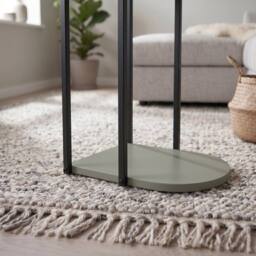 Decortie 'Roya' Half-Round Side Table with Metal Frame in Green - thumbnail 6