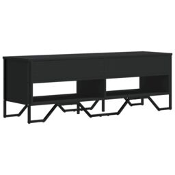 Berkfield Home TV Cabinet Black 122x34x41 cm Engineered Wood - Size: 122 x 34 x 41 cm - thumbnail 6