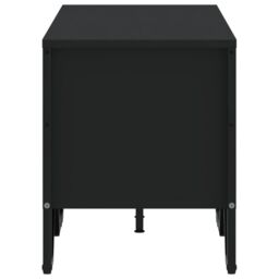 Berkfield Home TV Cabinet Black 122x34x41 cm Engineered Wood - Size: 122 x 34 x 41 cm - thumbnail 5
