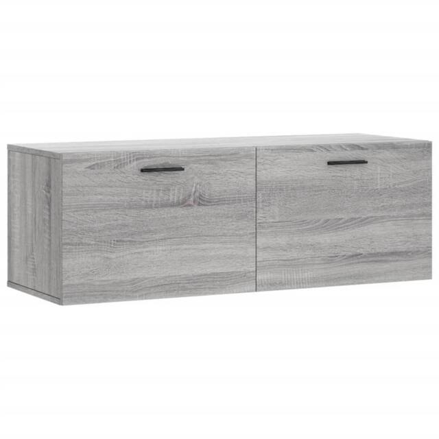 Berkfield Home Wall Cabinet Grey Sonoma 100x36.5x35 cm Engineered Wood - image 1