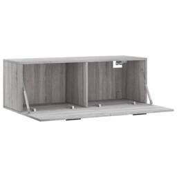 Berkfield Home Wall Cabinet Grey Sonoma 100x36.5x35 cm Engineered Wood - thumbnail 6