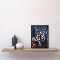 Artery8 The Agonies of Love Ernst Ludwig Kirchner Framed Wall Art Print - Size: A3 - thumbnail 2