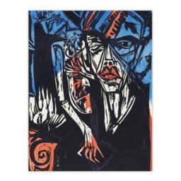 Artery8 The Agonies of Love Ernst Ludwig Kirchner Framed Wall Art Print - Size: A3 - thumbnail 3