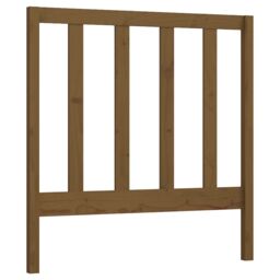 Berkfield Home Bed Headboard Honey Brown 95x4x100 cm Solid Wood Pine - Size: 95 x 4 x 100 cm - thumbnail 2