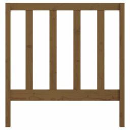 Berkfield Home Bed Headboard Honey Brown 95x4x100 cm Solid Wood Pine - Size: 95 x 4 x 100 cm - thumbnail 4