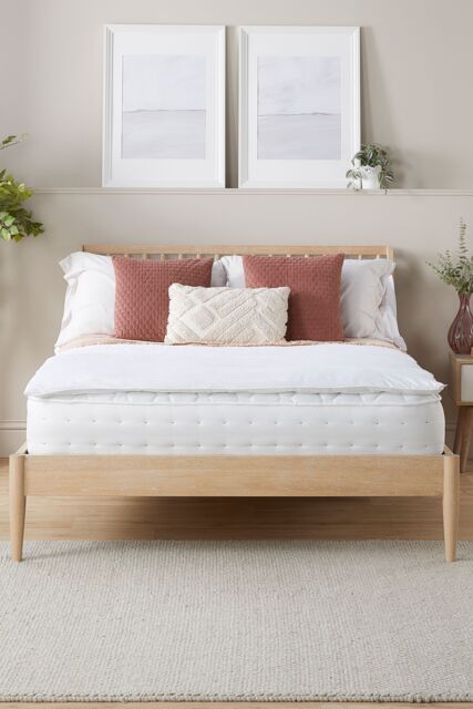 Slumberdown Sleep Soundly Rebound Mattress Topper in White - Size: King - image 1