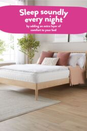 Slumberdown Sleep Soundly Rebound Mattress Topper in White - Size: King - thumbnail 3