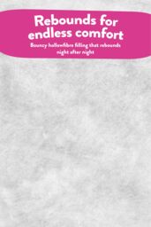Slumberdown Sleep Soundly Rebound Mattress Topper in White - Size: King - thumbnail 5