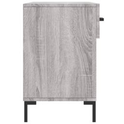 Berkfield Home Shoe Bench Grey Sonoma 102x35x55 cm Engineered Wood - Size: 102 x 35 x 55 cm - thumbnail 7