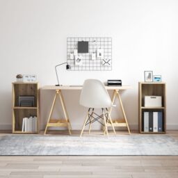 Berkfield Home 2 pcs Artisan Oak Engineered wood in Brown - thumbnail 1