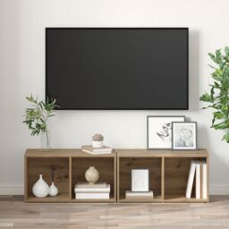 Berkfield Home 2 pcs Artisan Oak Engineered wood in Brown - thumbnail 4