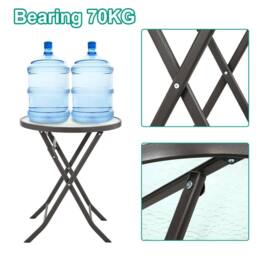 Living and Home Alexsia 2 Seater Dining Bistro Set in Brown - thumbnail 5