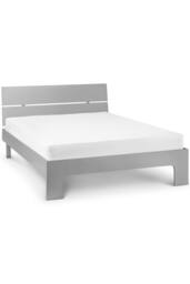 Julian Bowen Manhattan High Gloss Bed in Grey - Size: Double - thumbnail 3