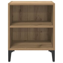Berkfield Home Bedside Cabinet Artisan Oak 40x30x50 cm Engineered Wood in Brown - Size: 40 x 30 x 50 cm - thumbnail 5