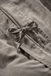 Soak&Sleep Mocha Brown French Linen Duvet Cover - Size: Double - thumbnail 3