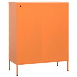 Berkfield Home Storage Cabinet Orange 80x35x101.5 cm Steel - thumbnail 5